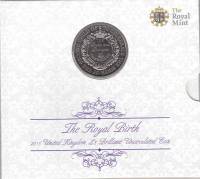 (2015) Монета Великобритания 2015 год 5 фунтов "Герцог и герцогиня" Никель Медь-Никель  Буклет